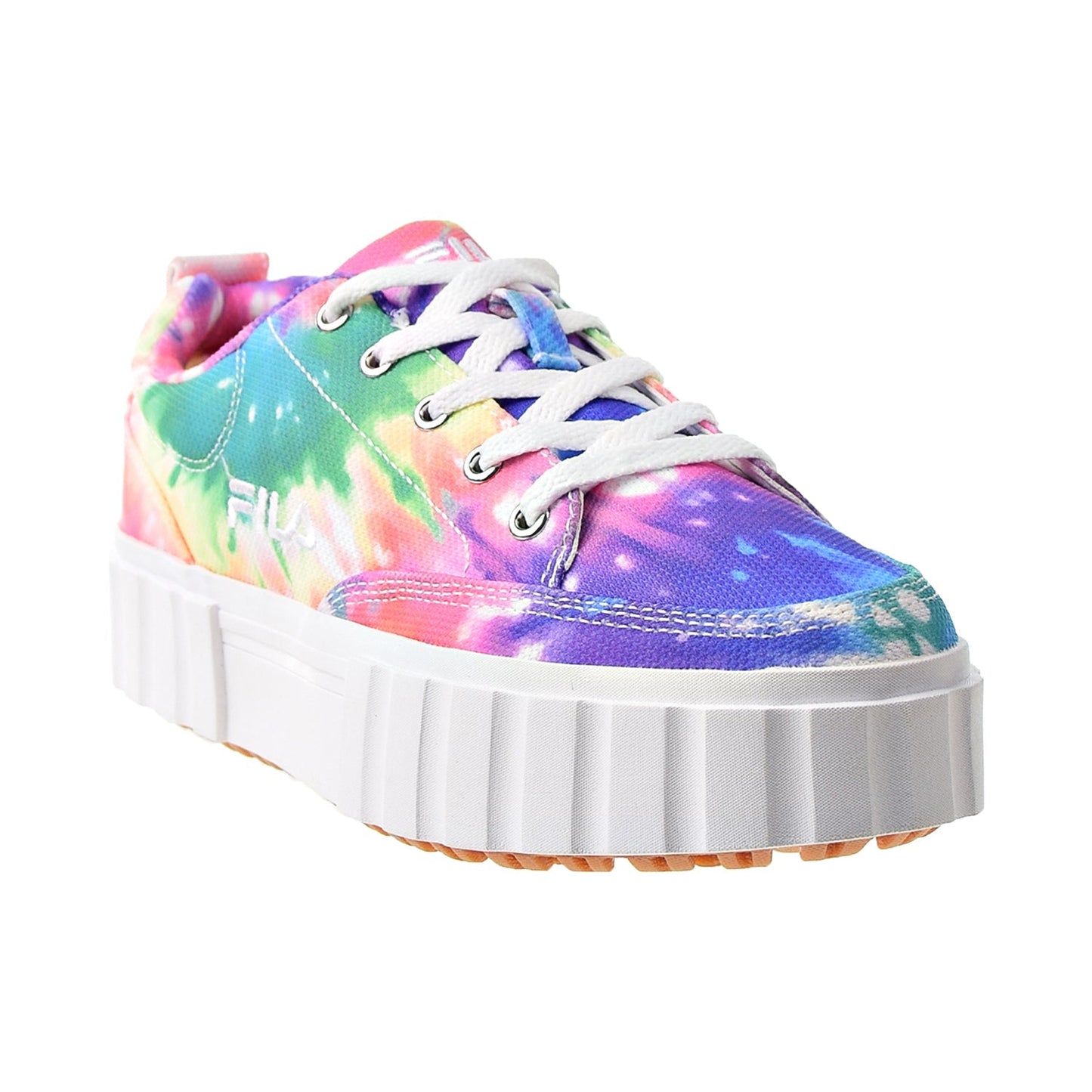 Fila Sandblast Low Tie Dye Women's Shoes Multi Color-White