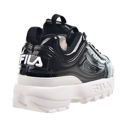 Fila Disruptor II Premium Patent Women's Shoes Black-White
