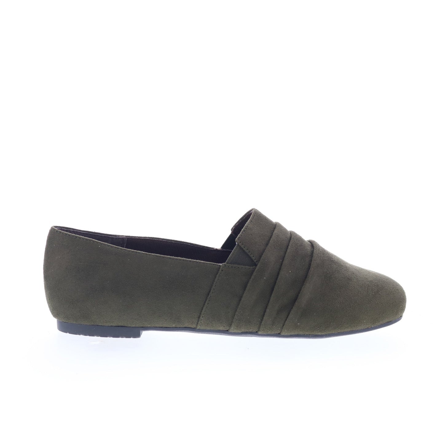 Ros Hommerson Donut 63002-66 Womens Green Suede Slip On Loafer Flats Shoes