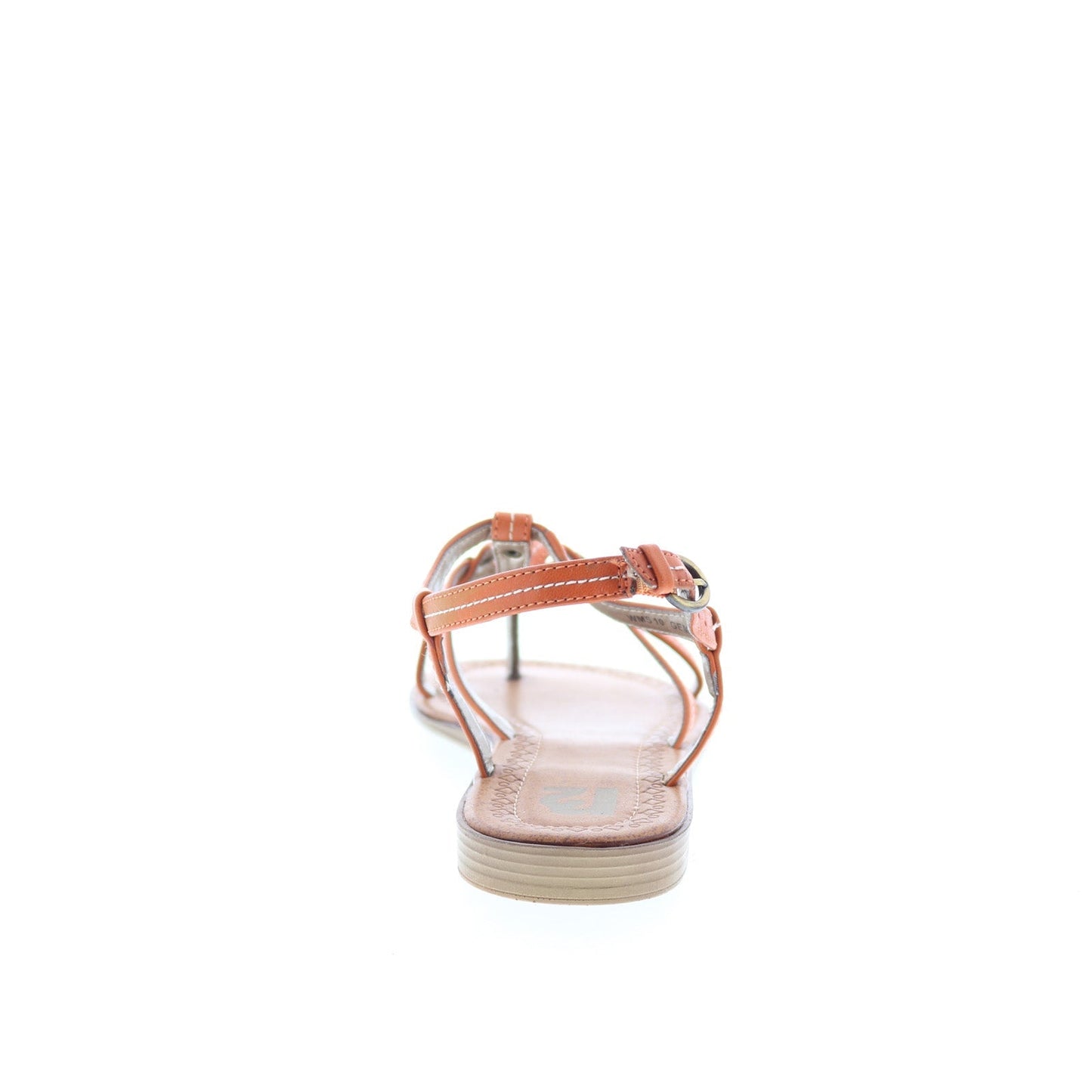 Report Gemma 7231 Womens Orange Leather Hook & Loop Slingback Sandals Shoes