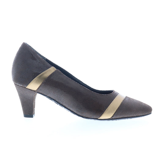 Ros Hommerson Kiwi 75070-65 Womens Brown Narrow Leather Pumps Heels Shoes