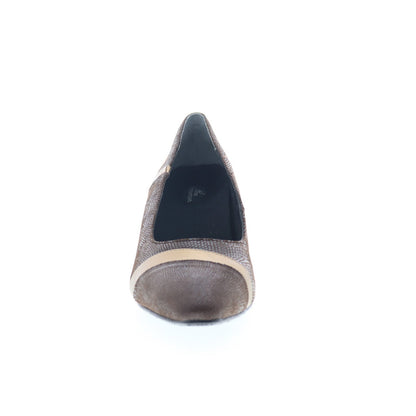 Ros Hommerson Kiwi 75070-65 Womens Brown Wide Leather Pumps Heels Shoes