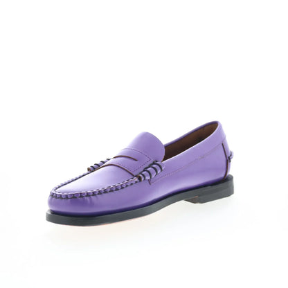 Sebago Classic Dan Pigment Womens Purple Loafers & Slip Ons Penny Shoes