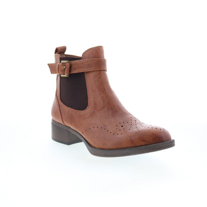 Johnston & Murphy Jeanette 78-51924 Womens Brown Leather Casual Dress Boots
