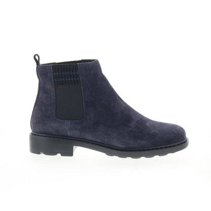 Johnston & Murphy Georgette 78-51944 Womens Blue Suede Chelsea Boots