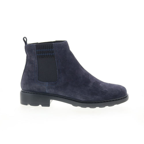 Johnston & Murphy Georgette 78-51944 Womens Blue Suede Chelsea Boots