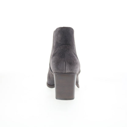 Johnston & Murphy Heeled 78-56516 Womens Gray Suede Ankle & Booties Boots