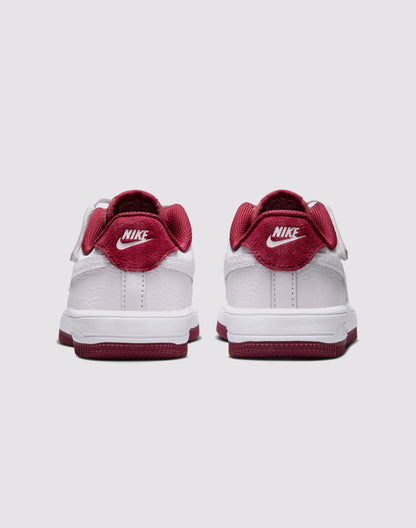 Nike Air Force 1 Low EasyOn LV8 3 Preschool Boys' "White/Team Red"