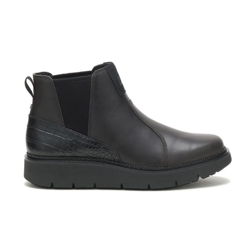 Caterpillar Chariot Chelsea P311824 Womens Black Leather Chelsea Boots