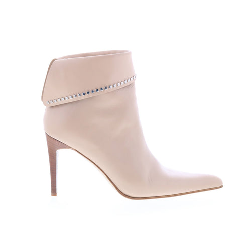 Claudia Ciuti Croce CLAUDIA CIUTI3 Womens Beige Leather Ankle & Booties Boots
