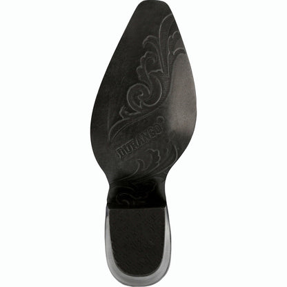 Durango Crush DRD0432 Womens Black Leather Zipper Cowboy Western Boots