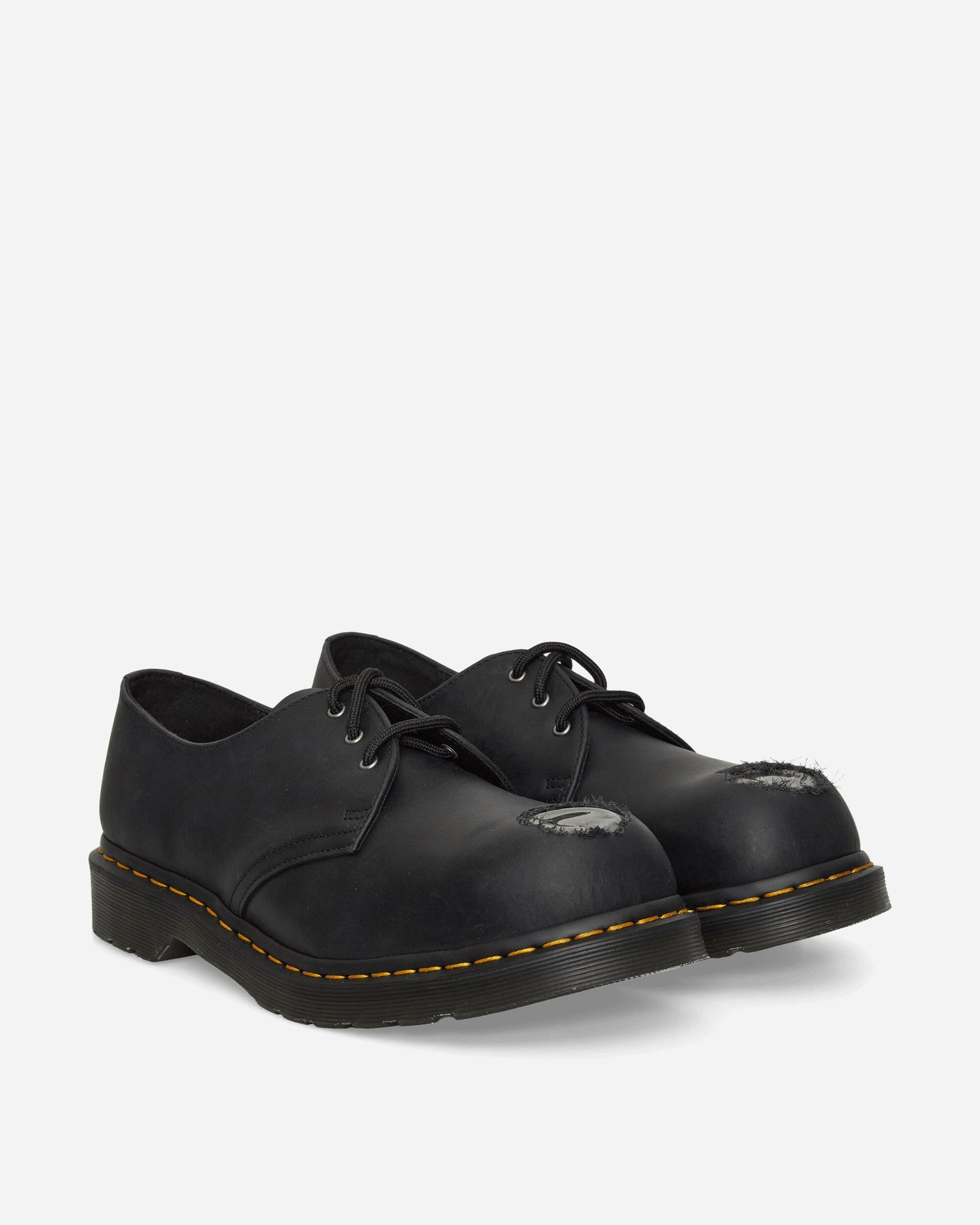 1461 Metal Toe Leather Shoes Black