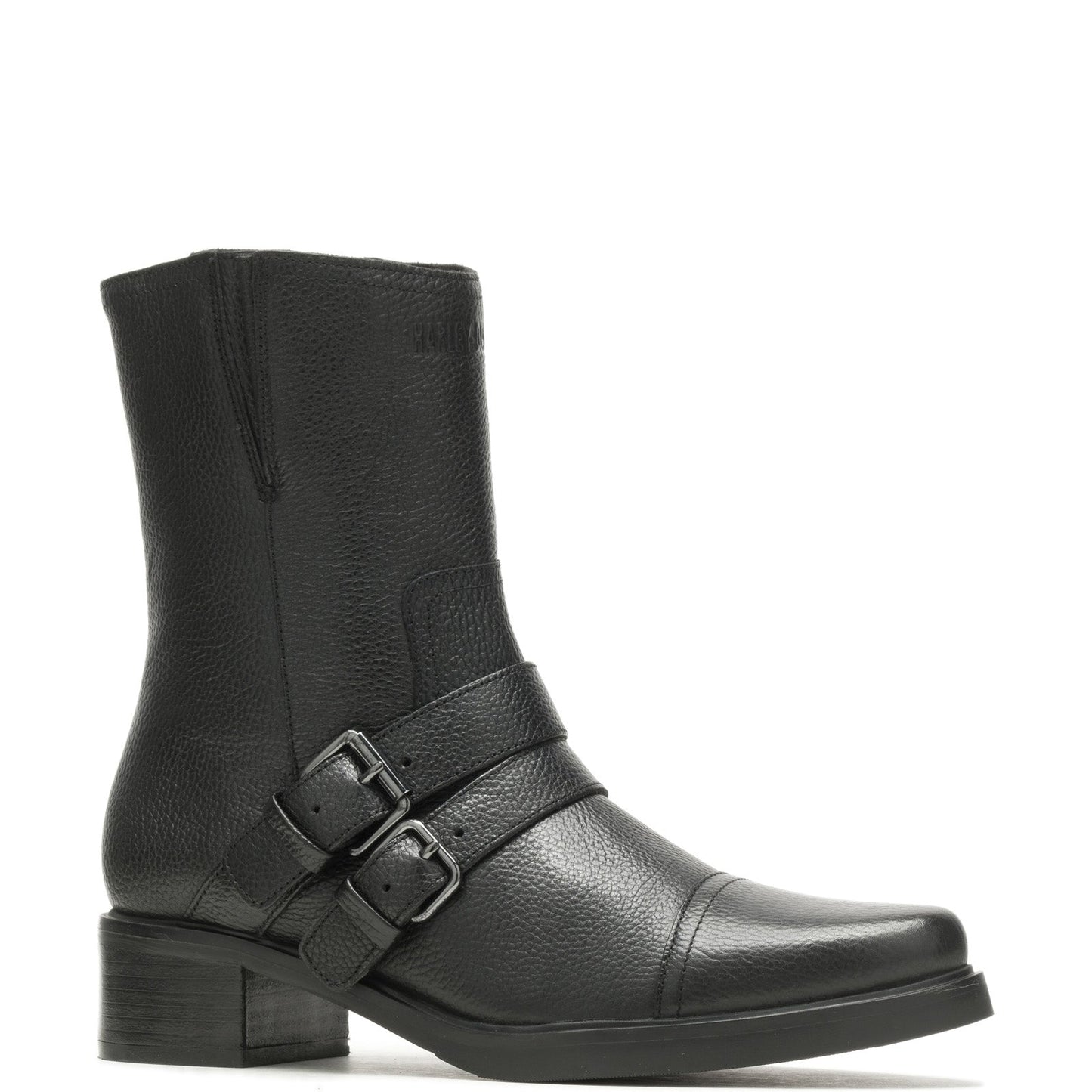 Harley-Davidson Jerilyn Double Buckle D84754 Womens Black Motorcycle Boots