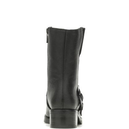 Harley-Davidson Jerilyn Double Buckle D84754 Womens Black Motorcycle Boots