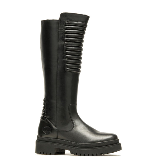 Harley-Davidson Kamton 13" D87216 Womens Black Leather Motorcycle Boots