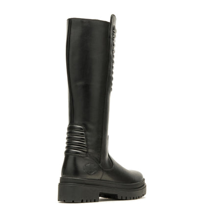 Harley-Davidson Kamton 13" D87216 Womens Black Leather Motorcycle Boots