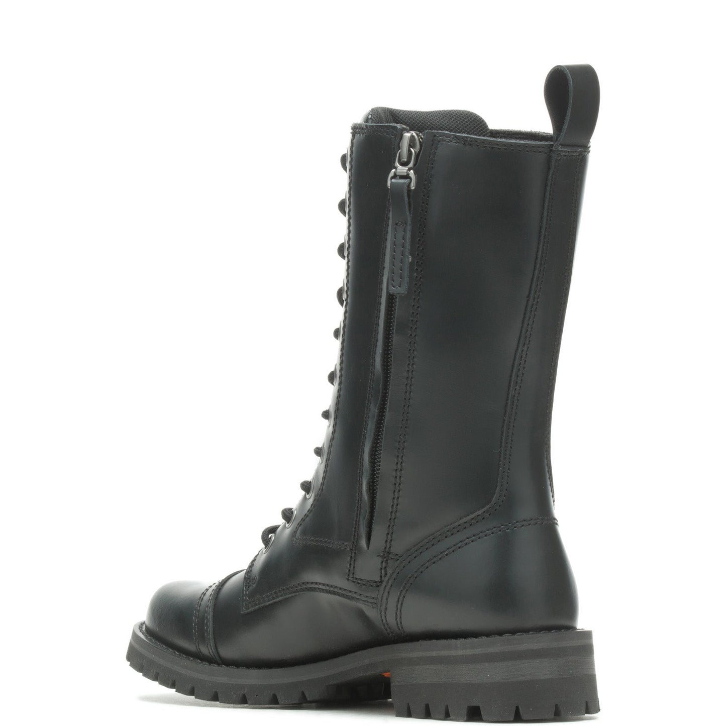 Harley-Davidson Walsen 8" Lace D87256 Womens Black Leather Motorcycle Boots