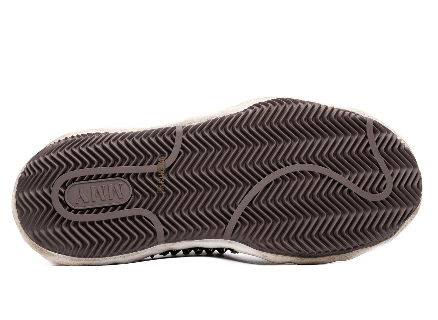 Maison Mihara Yasuhiro Spiked Blakey Low in Black/White