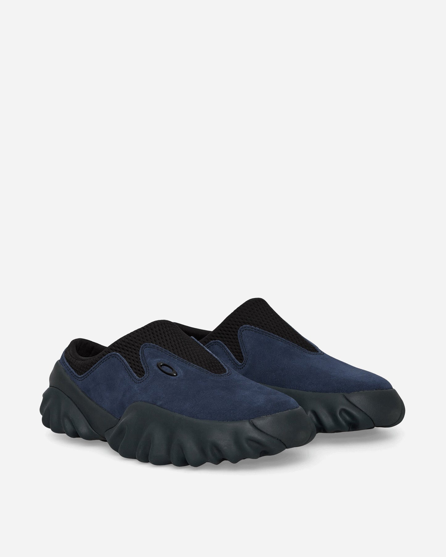 Suede Chop Saw Mules Navy