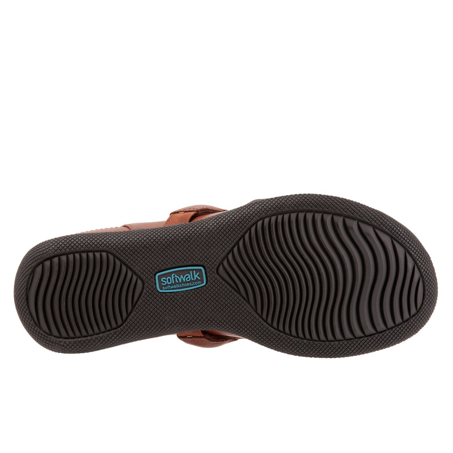 Softwalk Salina Woven S1365-245 Womens Brown Leather Strap Clog Flats Shoes
