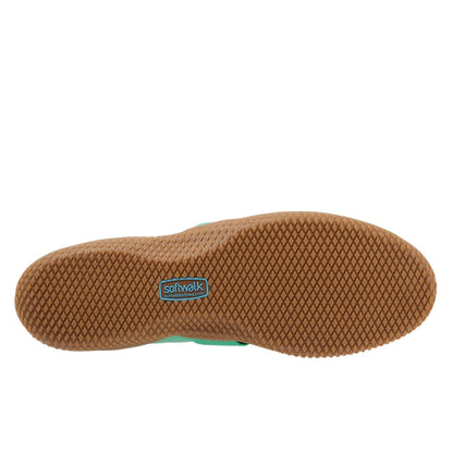 Softwalk High Point S1466-338 Womens Green Narrow Mary Jane Flats Shoes