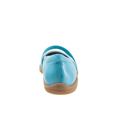 Softwalk High Point S1466-436 Womens Blue Narrow Mary Jane Flats Shoes