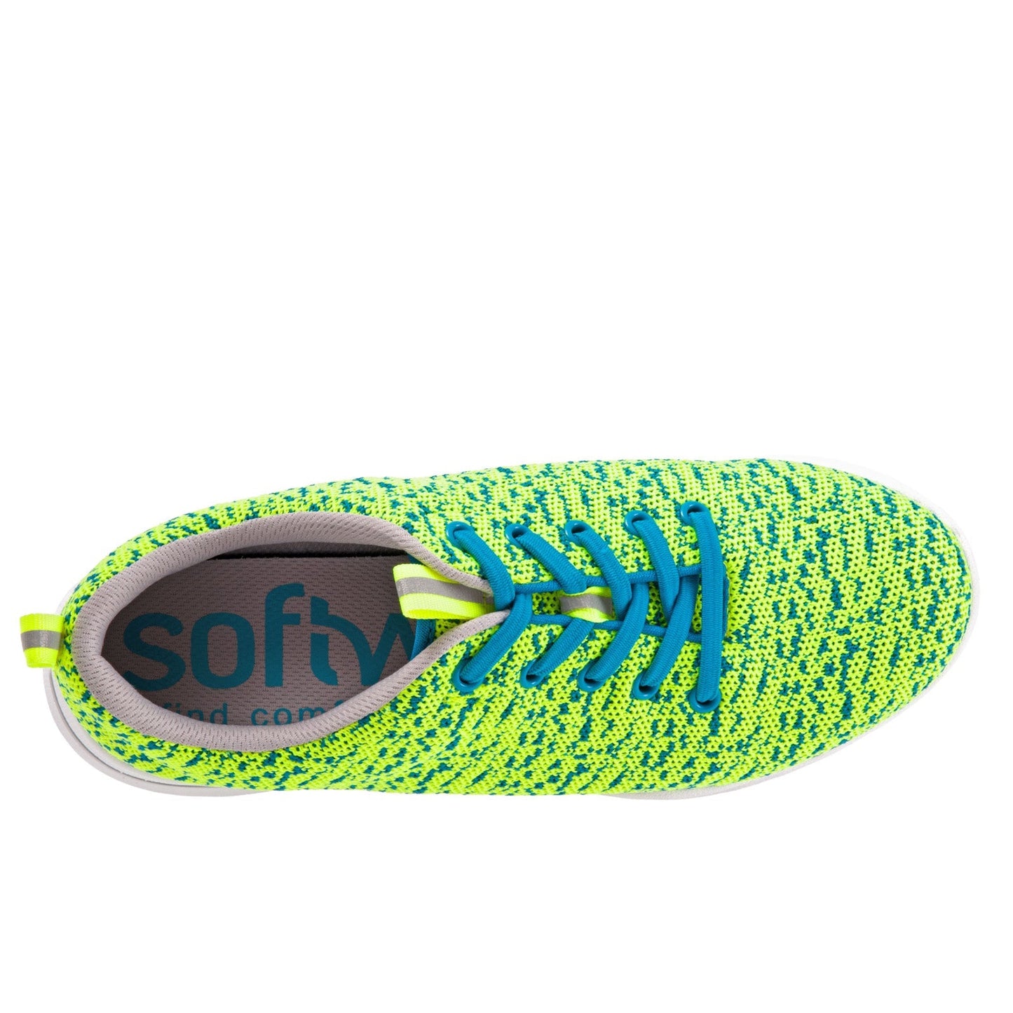 Softwalk Sampson S1713-325 Womens Green Wide Leather Lifestyle Sneakers Shoes