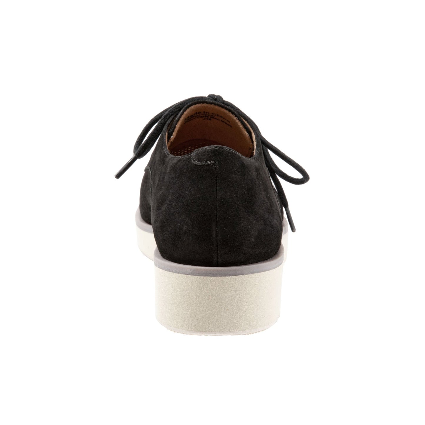 Softwalk Willis S1811-004 Womens Black Leather Lace Up Oxford Flats Shoes