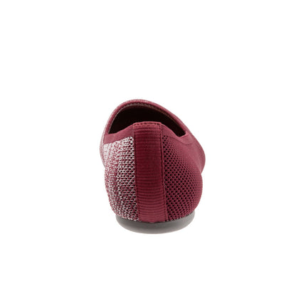 Softwalk Sicily S1861-606 Womens Burgundy Extra Wide Ballet Flats Shoes