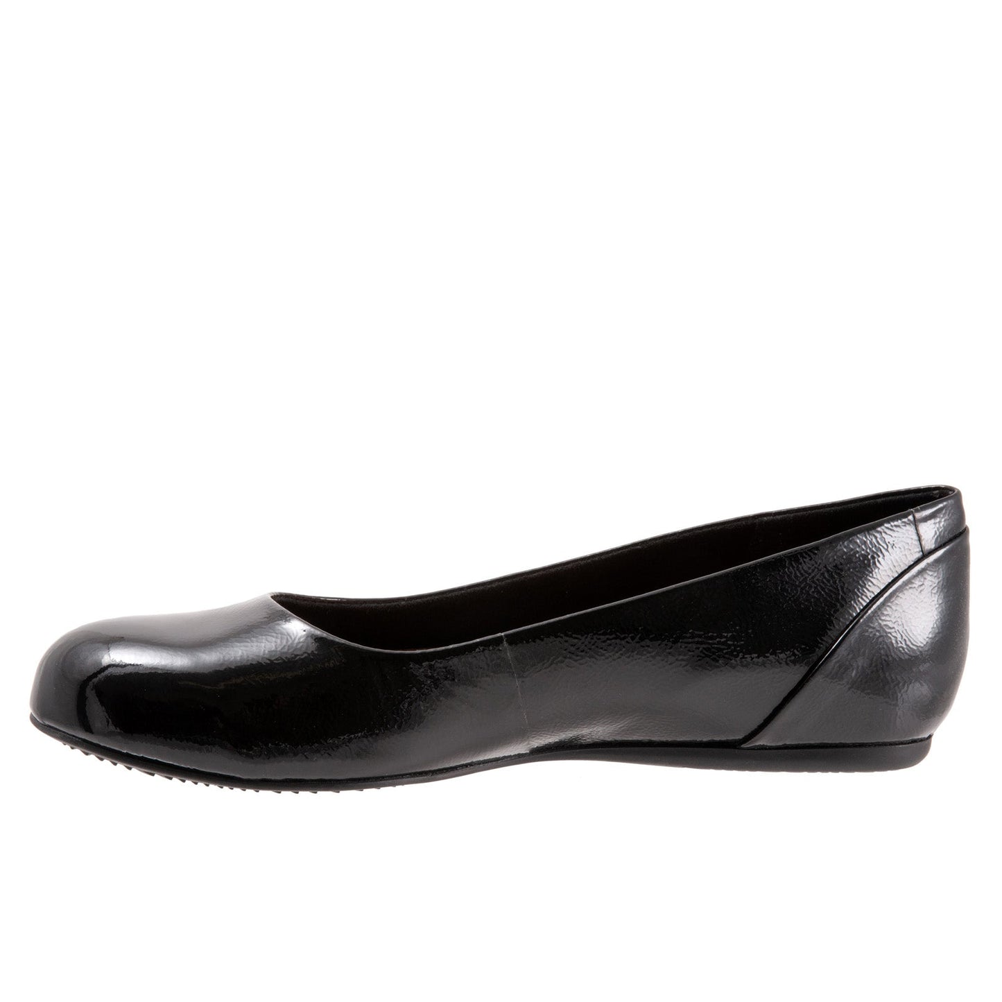 Softwalk Sonoma S1862-005 Womens Black Leather Slip On Ballet Flats Shoes