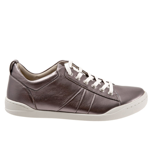 Softwalk Athens S2051-033 Womens Gray Leather Lifestyle Sneakers Shoes