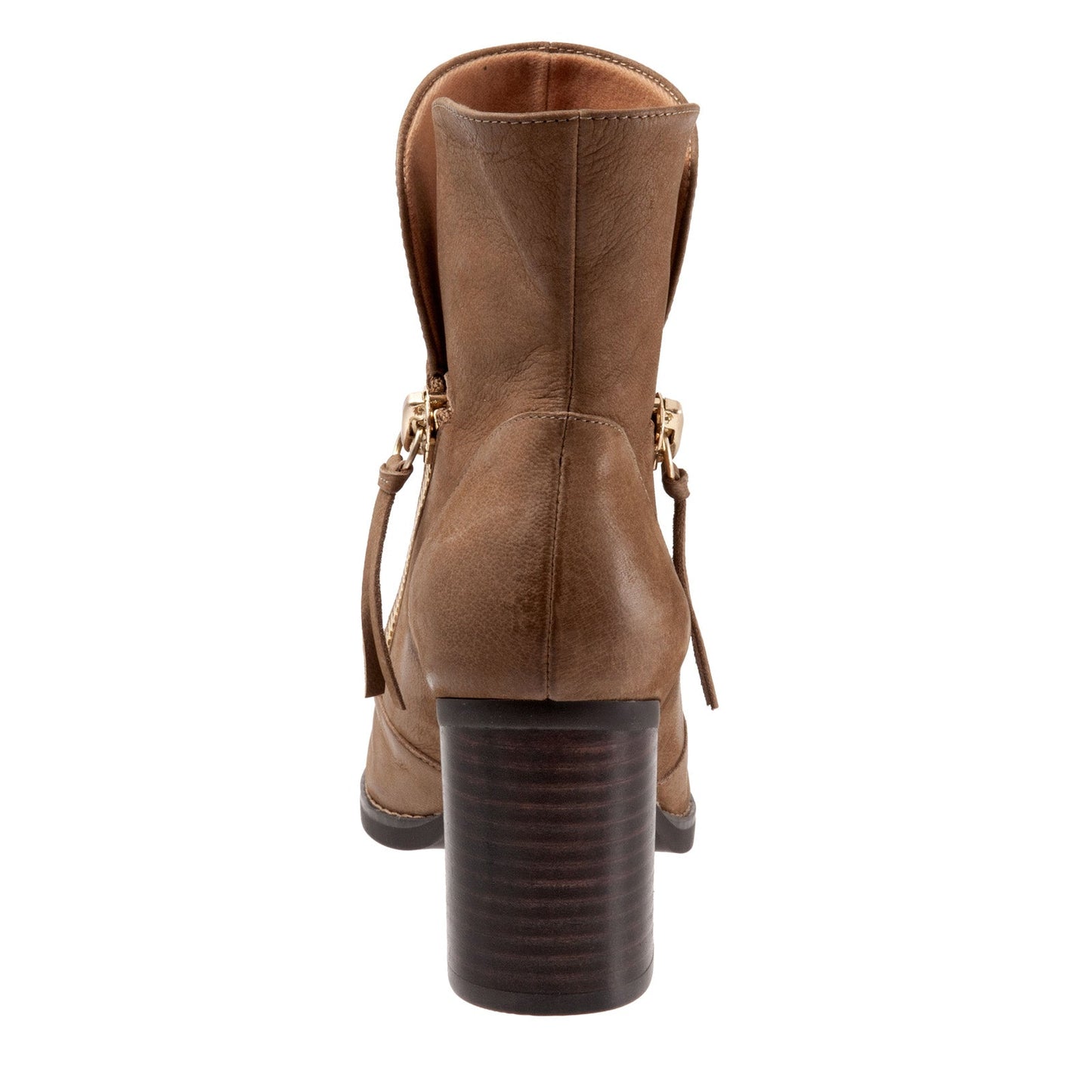 Softwalk Kendall S2054-069 Womens Brown Leather Ankle & Booties Boots