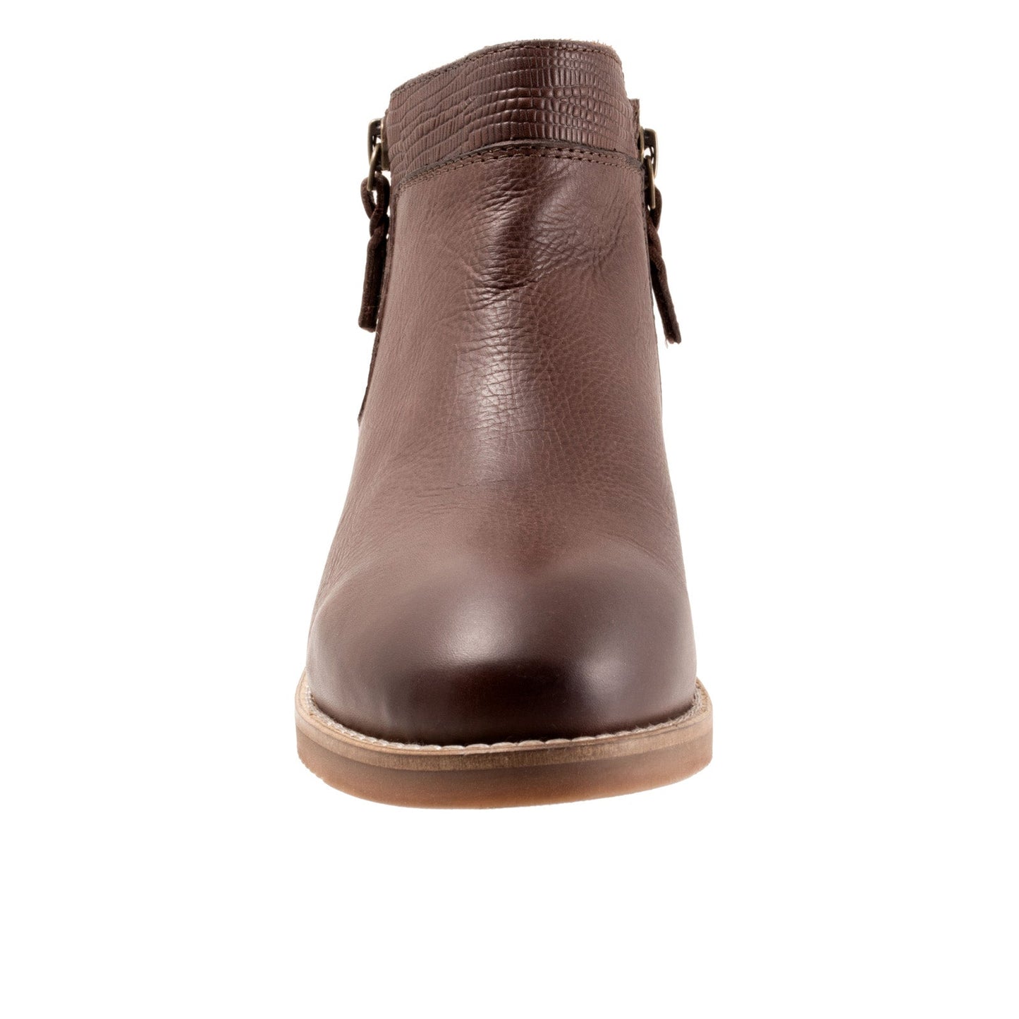 Softwalk Rubi S2157-263 Womens Brown Leather Ankle & Booties Boots