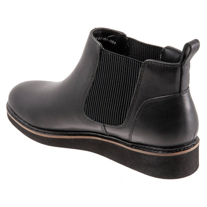 SoftWalk Wildwood S2164-001 Womens Black Leather Slip On Chelsea Boots