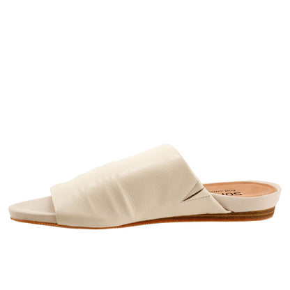 Softwalk Camano S2205-131 Womens Beige Leather Slip On Slides Sandals Shoes