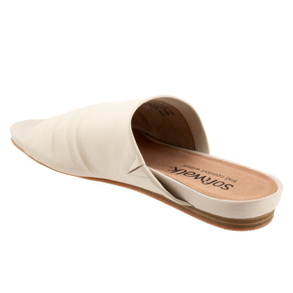 Softwalk Camano S2205-131 Womens Beige Leather Slip On Slides Sandals Shoes