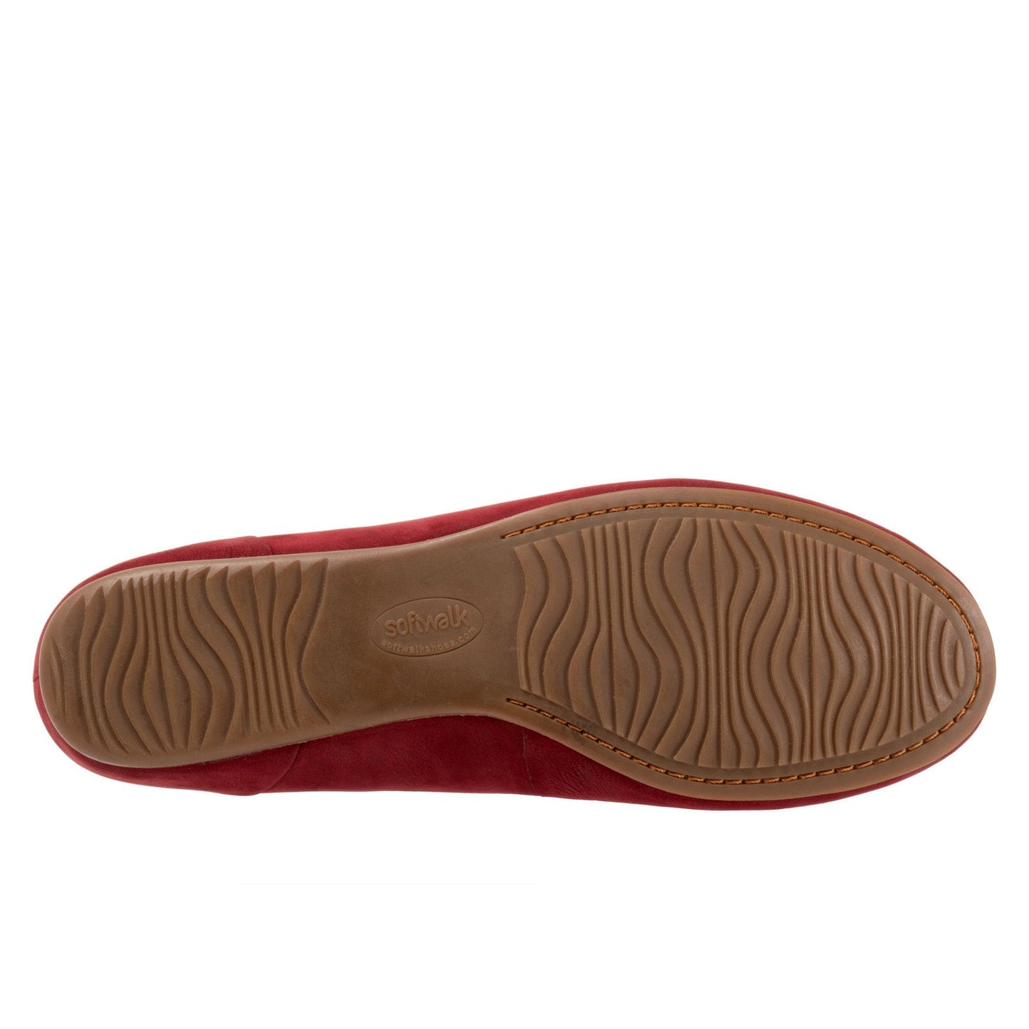 Softwalk Sonoma Halo S2257-662 Womens Burgundy Narrow Ballet Flats Shoes