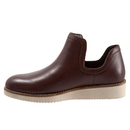 Softwalk Woodbury S2260-200 Womens Brown Leather Ankle & Booties Boots