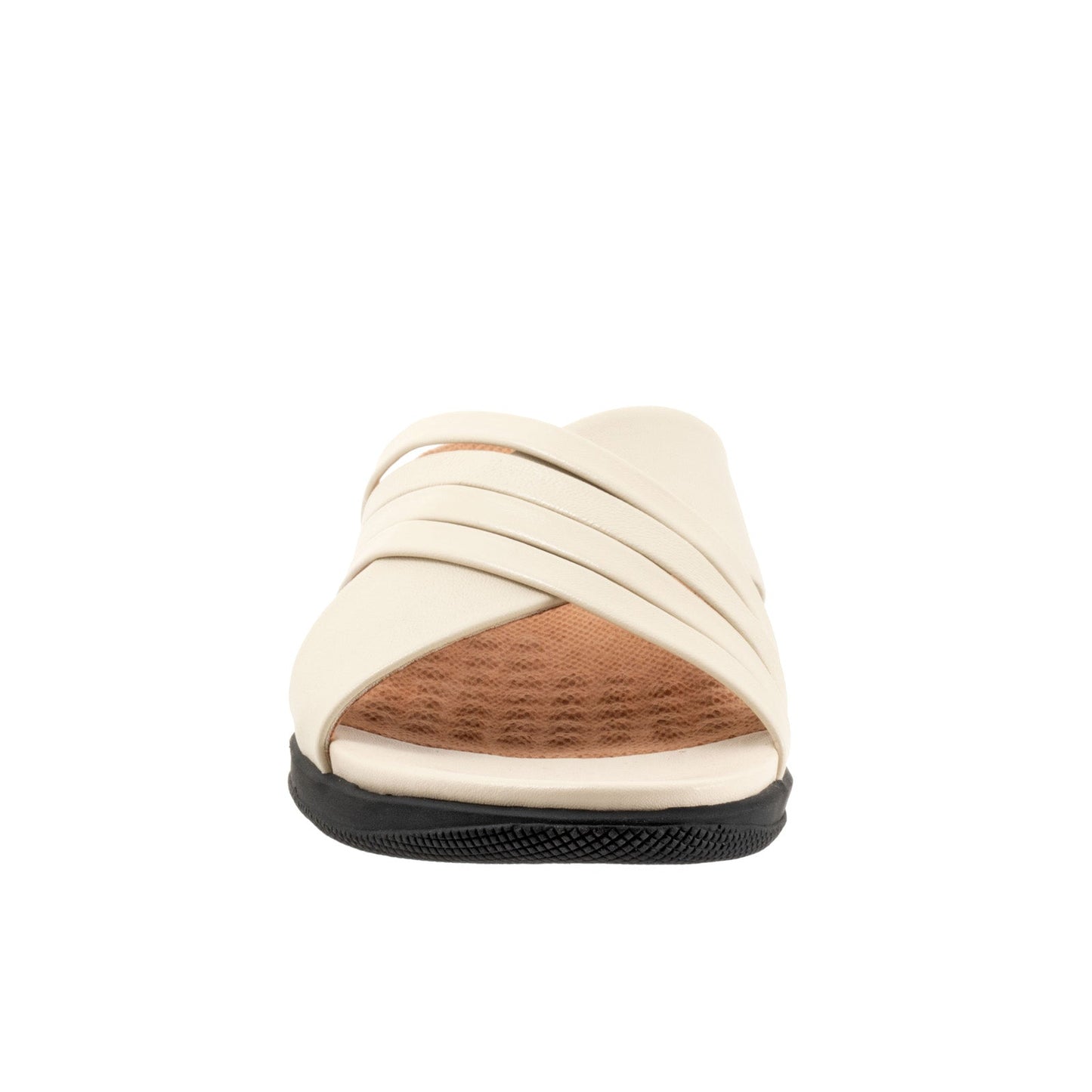 Softwalk Tillman 5.0 S2321-108 Womens Beige Leather Slides Sandals Shoes