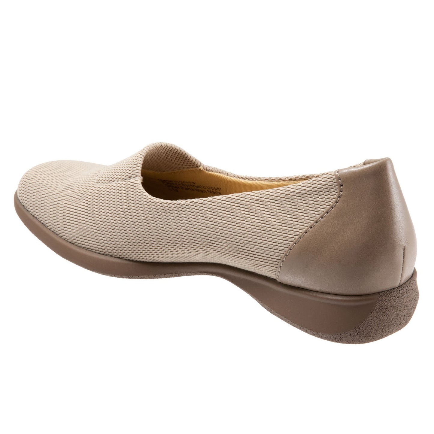 Trotters Jake T1464-143 Womens Beige Wide Leather Slip On Loafer Flats Shoes