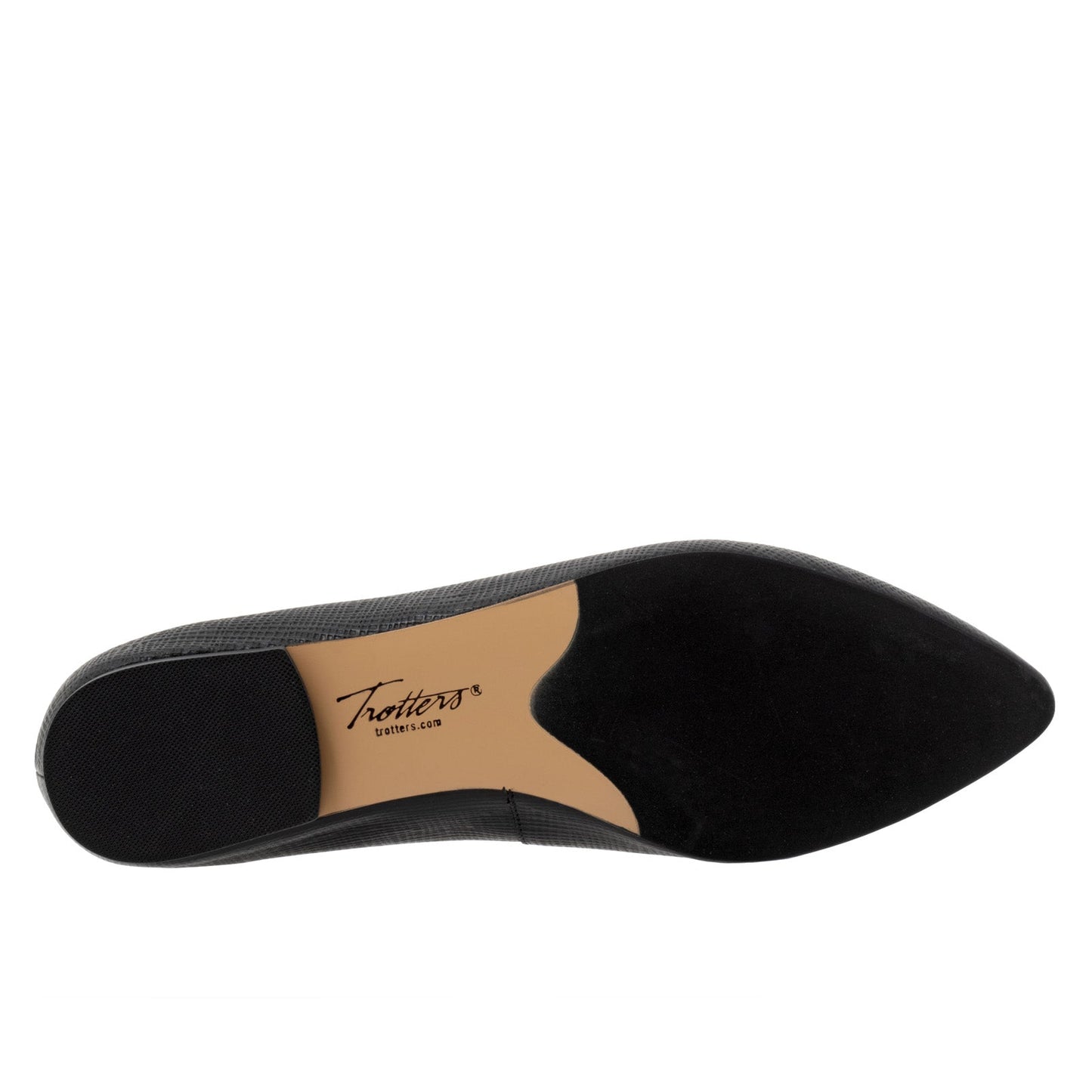 Trotters Estee T1556-057 Womens Black Leather Slip On Loafer Flats Shoes