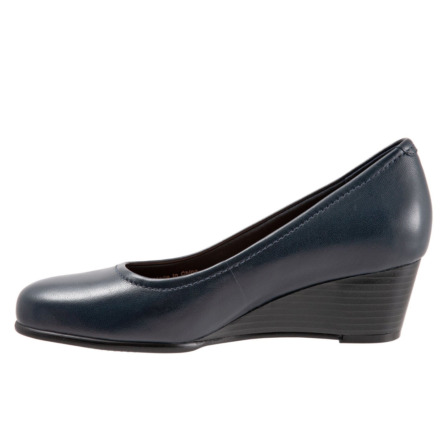 Trotters Winnie T1965-400 Womens Blue Narrow Leather Pumps Heels Shoes