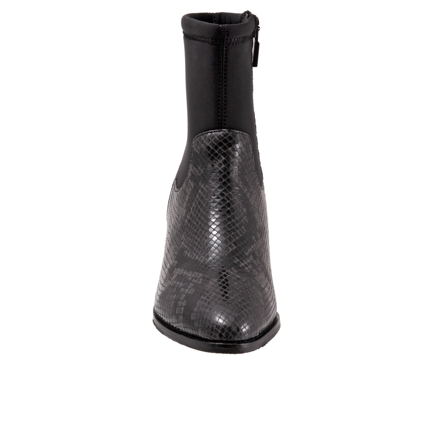 Trotters Kippy T2060-083 Womens Black Leather Ankle & Booties Boots