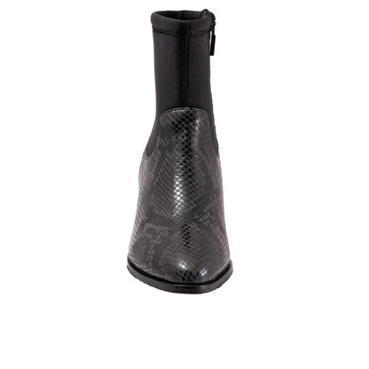 Trotters Kippy T2060-083 Womens Black Leather Ankle & Booties Boots