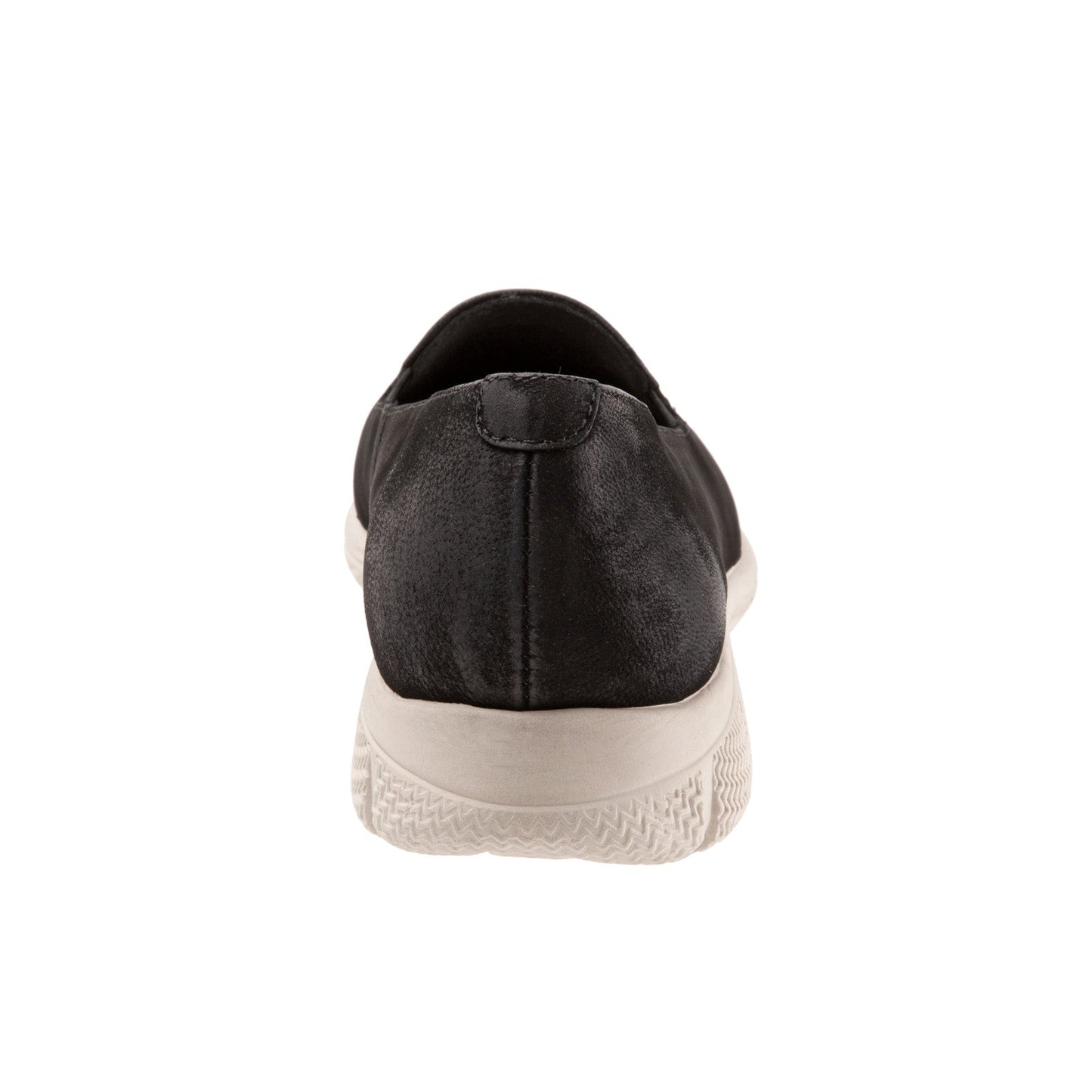 Trotters Universal T2110-036 Womens Black Nubuck Slip On Loafer Flats Shoes