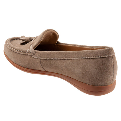 Trotters Dawson T2254-258 Womens Brown Narrow Leather Loafer Flats Shoes