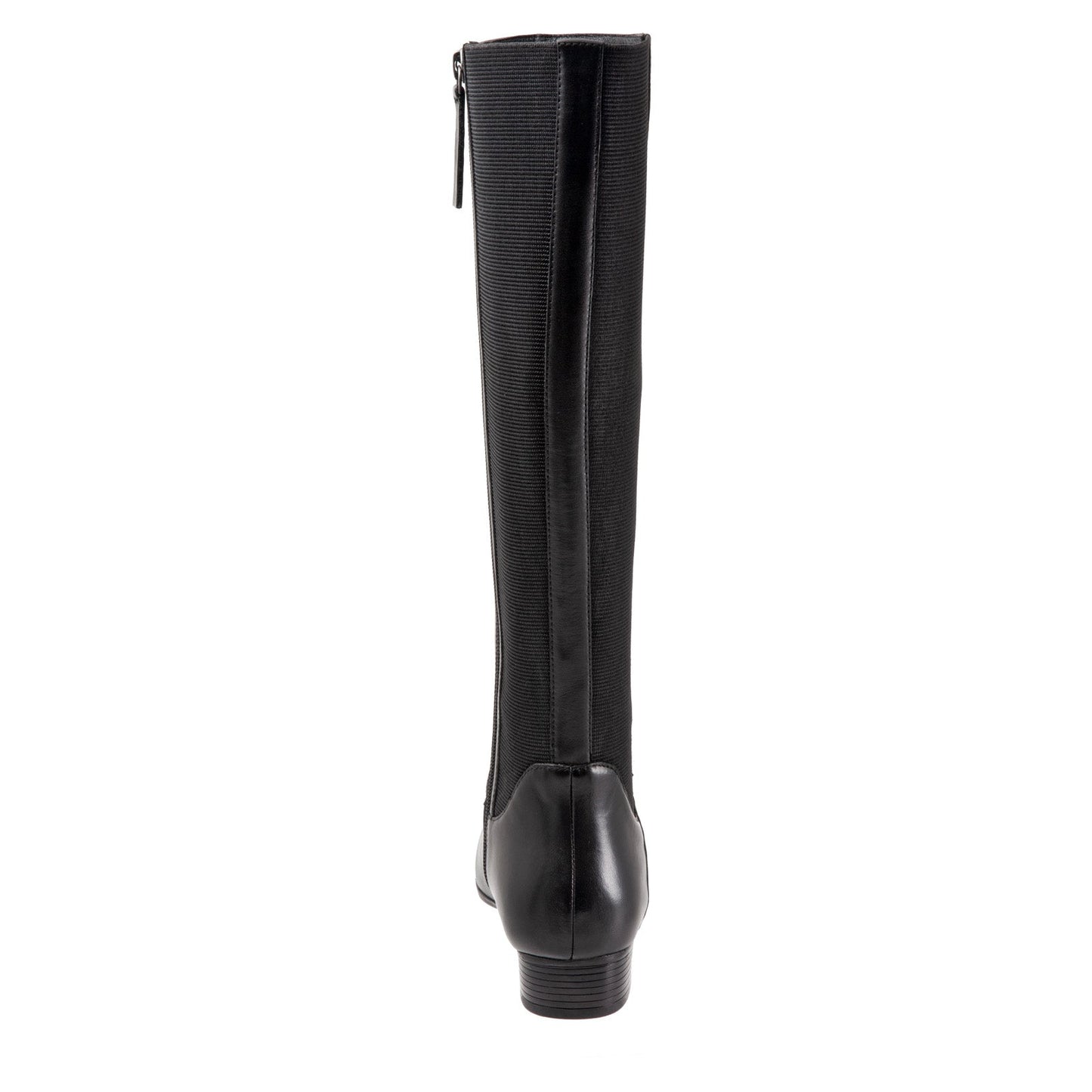 Trotters Misty Wide Shaft T2261-001 Womens Black Leather Knee High Boots
