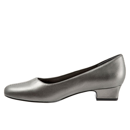 Trotters Doris T3235-041 Womens Gray Extra Extra Narrow Pumps Heels Shoes