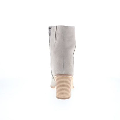 Andre Assous Venice AA2VEN02 Womens Gray Suede Zipper Ankle & Booties Boots