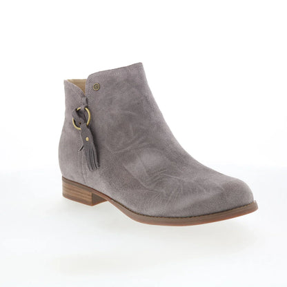 Spenco Abbey Boot Dove SP1042DOV Womens Gray Suede Ankle & Booties Boots